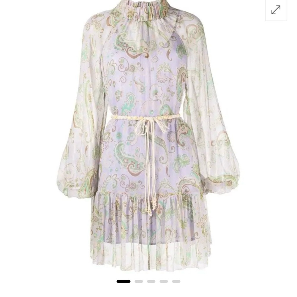 NWT Alemais purple paisley dress